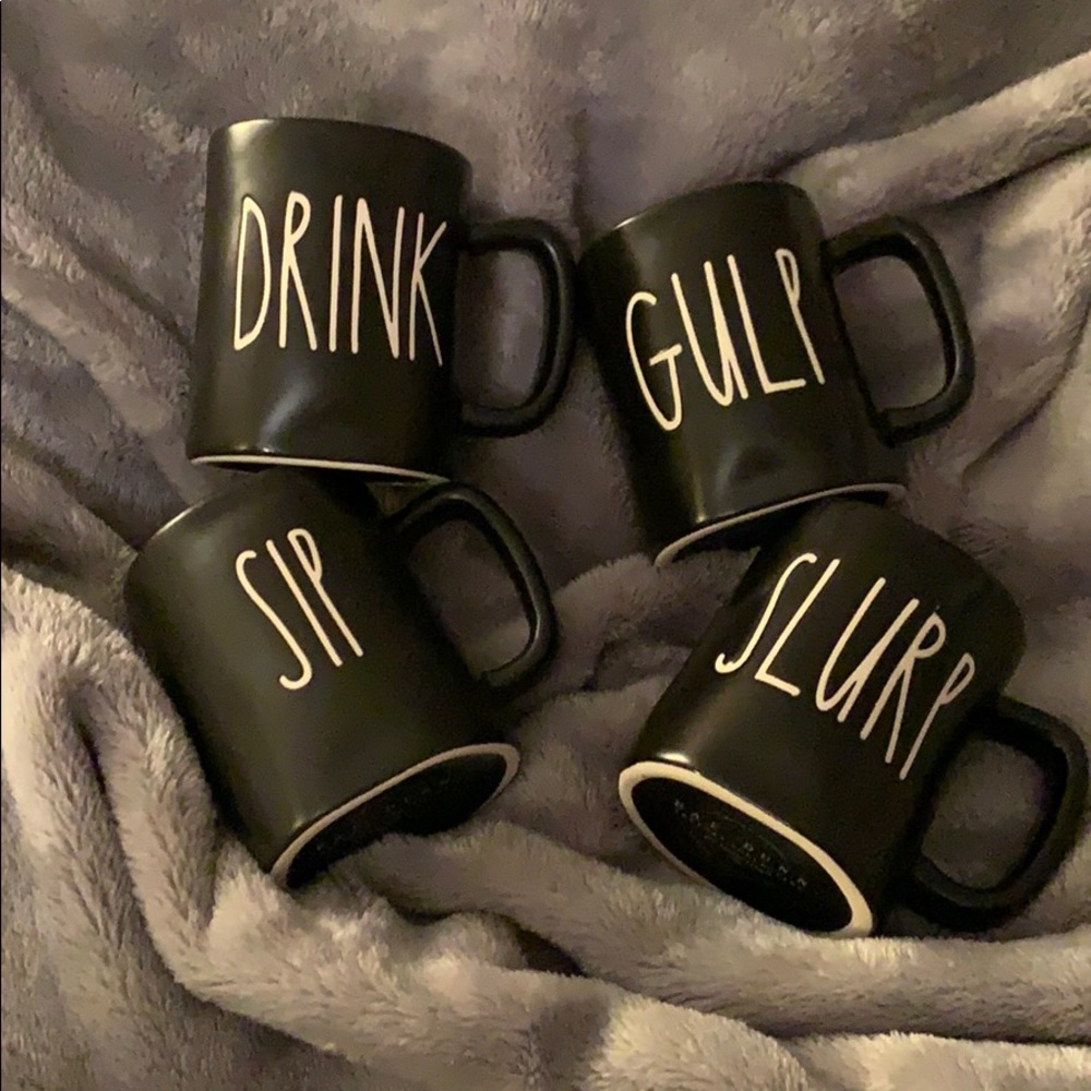 Rae Dunn Black Espresso Cups